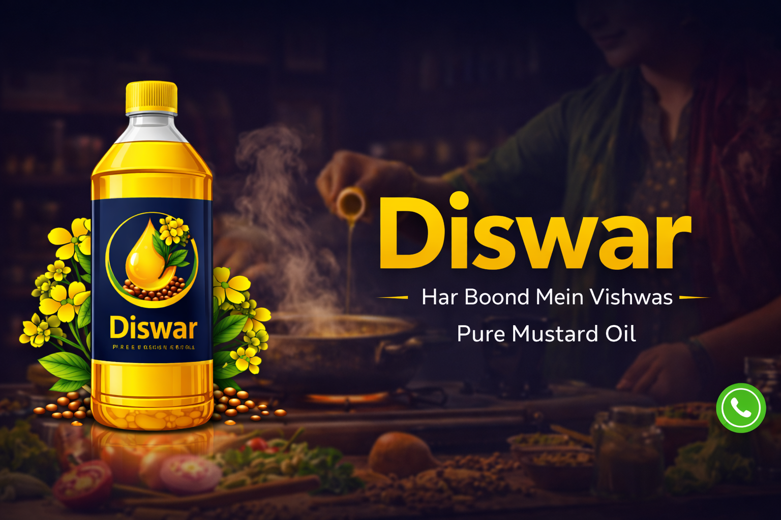 Diswar Pure Mustard Oil